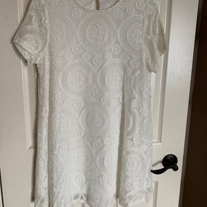 White lace dress
